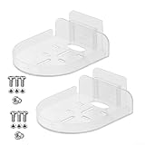 Wandhalterung, Standregal für Überwachungskameras und Mini-Lautsprecher, transparente PP-schwebende Halterung mit Schrauben für die Installation im Innenbereich, Zuhause, im Schlafzimmer, Bad, Küche