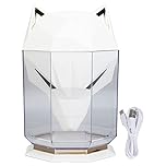 Air Humidifier Large Capacity Desktop Electric Water Diffuser, Separated Design Humidifier Diffuser with Wolf Head Style, Scratch Resistant ABS for Home Office Use (White)
