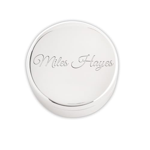 Image of Cherished Moments Personalized Round Jewelry Box with Name