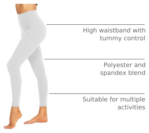 Image of ZOOSIXX High Waisted Leggings for Women Tummy Control Soft Workout Lounge Gym Pants