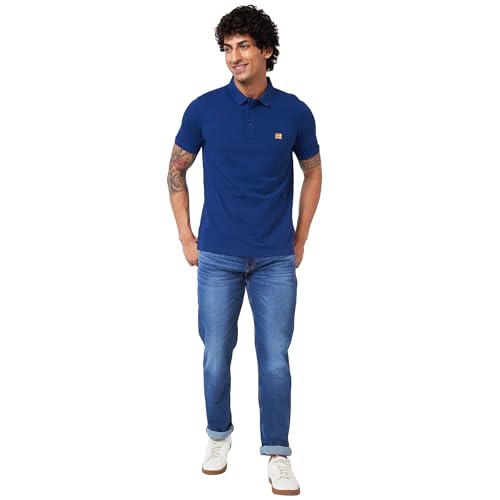 Image of Spykar Men's Ricardo Straight Fit Mid Rise Casual Jeans