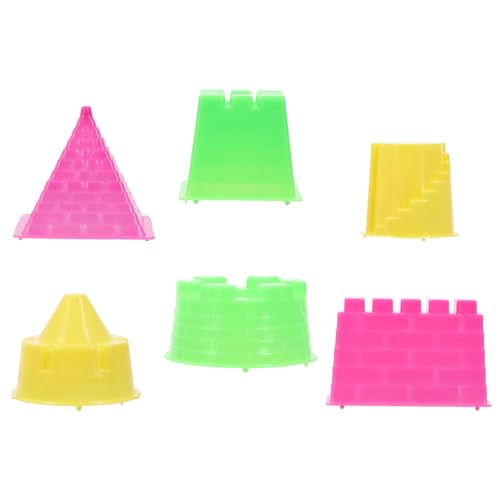 BESPORTBLE Moule à Construction de Château en Plastique Léger 30pcs pour Garçon et Filles, Jouets de Plage Compacts pour Jouer Sable la Plage Couleur Aléatoire