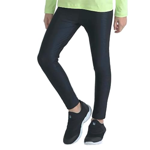 Calça Legging Infantil Térmica Flanelada + Touca Lã Cor Sortida: Menina 4 a 8 anos (6 Anos, Preto)