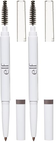 Image of e.l.f. Instant Lift Brow Pencil, Dual-Sided, Precise, Fine Tip, Shapes, Defines, Fills Brows, Contours, Combs, Tames, Neutral Brown, 0.006 Oz (Pack of 2)