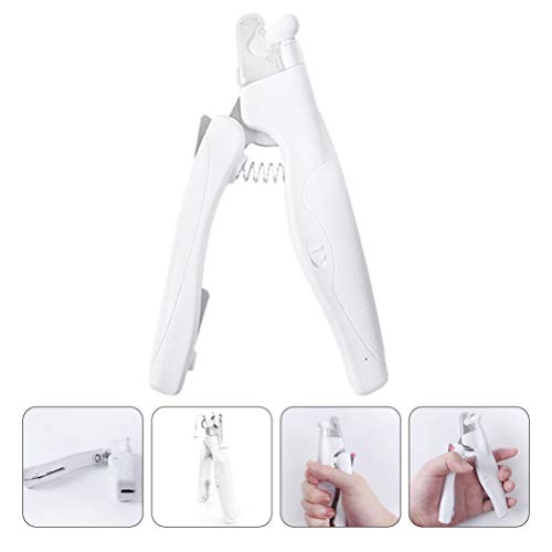 Balacoo 1 conjunto de cortadores de unhas para animais de estimação para cães e gatos com luz LED pa