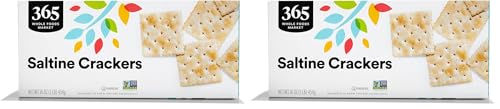 Image of 365 by Whole Foods Market, Salted Saltine Crackers, 16 Ounce (Pack of 2)