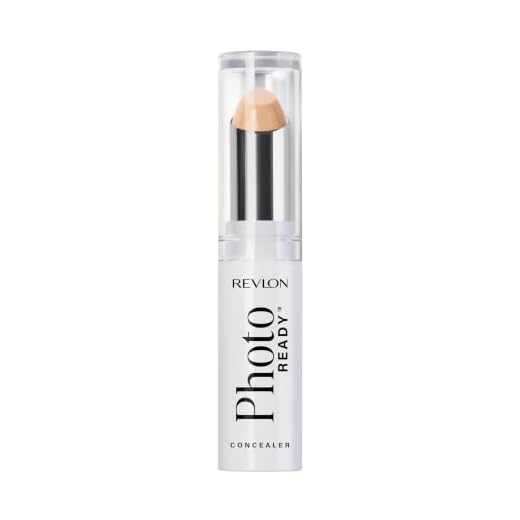 Revlon Concealer Stick, PhotoReady Face Makeup for All Skin Types, Longwear Medium- Full Coverage with Creamy Finish, Lightweight Formula, 004 Medium, 0.11 Oz