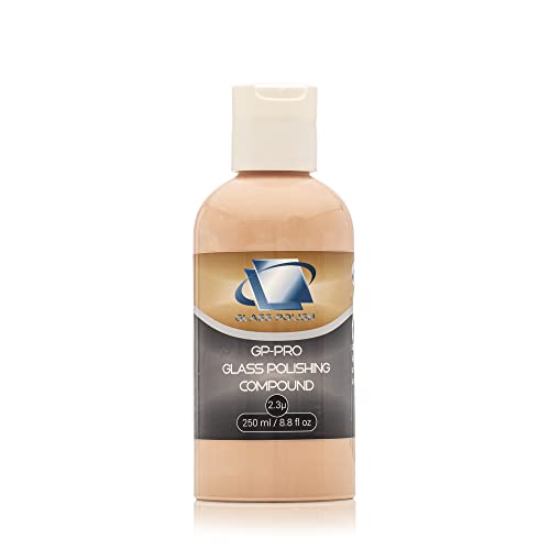 GP Pro Compuesto para Pulido de Cristal Profesional, 250 ml, Gel de óxido de cerio Superior suspendido