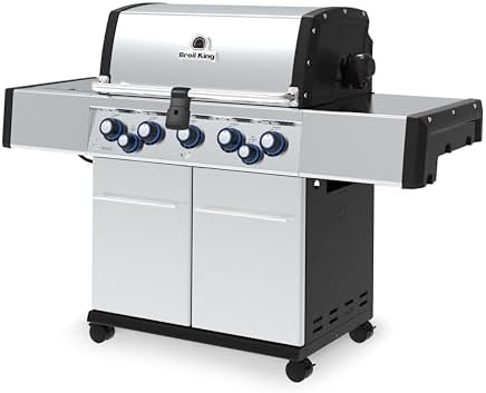 Broil King 958344 Regal S 590 Pro Propane Gas Grill, 5-Burner, Stainless Steel