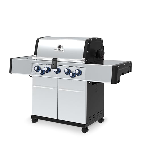 Broil King 958344 Regal S 590 Pro Propane Gas Grill, 5-Burner, Stainless Steel