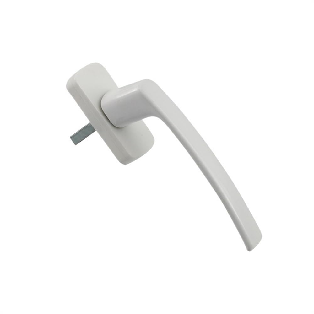 PVC Window Handles， White Aluminum Alloy Universal Straight Outwards Casement Window Replacement Handle