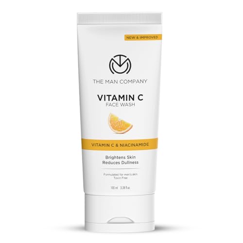 Image of The Man Company Vitamin C Face Wash For Man | Brightening & Glowing Skin I Oil Control | Vitamin C & Niacinamide | Hydrates | Gentle Deep Cleanse | Suitable For Oily, Dry & Sensitive Skin 100ml