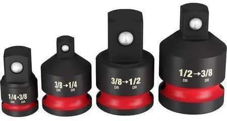 For Milwaukee 49-66-6742 4-Pc. SHOCKWAVE 1/4 in. - 1/2 in. Drive Socket Adapter Set