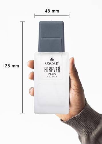 Oscar Forever Paris Grey Eau De Parfum Unisex, 60ml | Long Lasting Perfume for Men & Women | Premium Luxury Fragrance Scent | Aromatic Blend of Tuberose, Violet, Jasmine, Sandalwood, Musk, | Long Lasting Smell