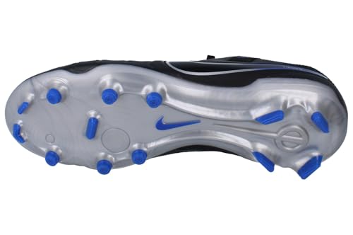 Nike Nike Legend 10 Academy FG/MG Mens Football Boots DV4337 Soccer Cleats (UK 9 US 10 EU 44, Black Chrome Hyper Royal 040)