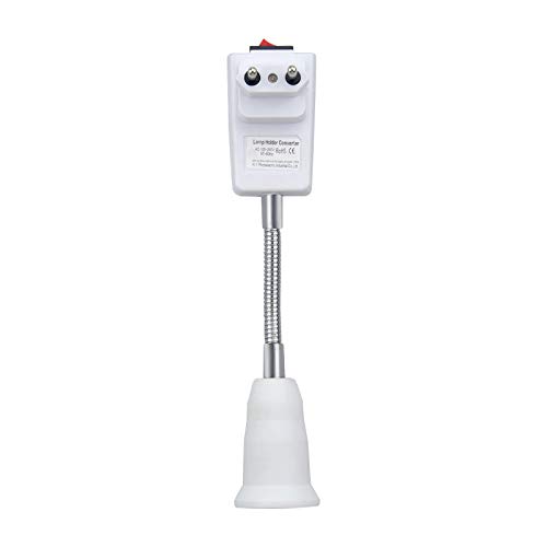 Bonlux Portalámparas LED E27 con interruptor, convertidor giratorio 360°, brazo de 20...