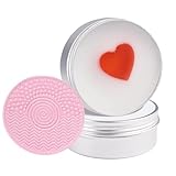 Sapone Detergente per Pennelli Trucco – Barra da 100g con Tappetino Lavaggio, Set Pulizia Profonda | Spugnette Beauty e Piumini | Accessorio Blenders Professionale Viso
