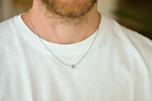 Amazon.com: Letter necklace for men 