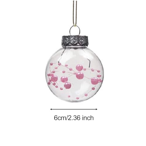 Boules de Noël roses incassables pour décorer sans risque de casse