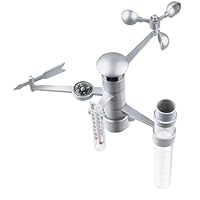 VANZACK Weather Station Toy Science Experiment Toy Boys and Girls Assemble Meteorological Station Educational Outdoor Plaything for Garden Learning Science Project for Boys and Girls