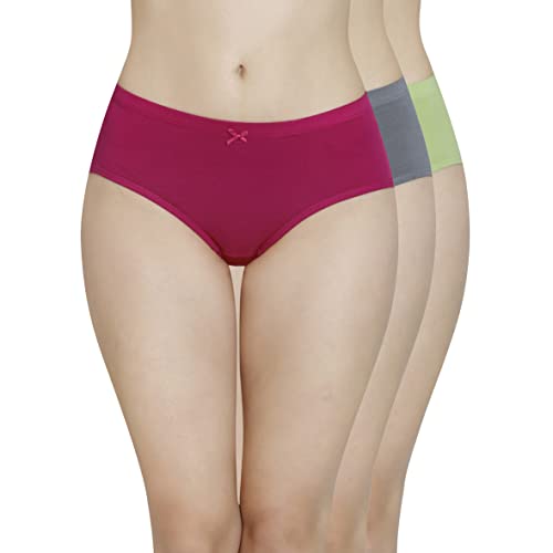 Image of Amante Inner Elastic Cotton Hipster Panty Pack- Pack of 3