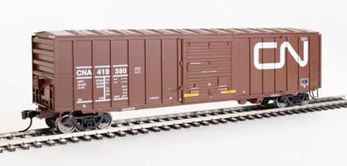 Walthers Mainline 910-1853 HO Scale 50' ACF Exterior Post Boxcar - Ready to Run - Canadian National CNA #419380 (Boxcar Red, Large Noodle Logo)