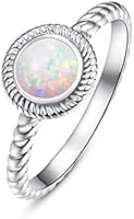 Opal Ring 925 Sterling Silver Ring for Women Cocktail Ring for Lady