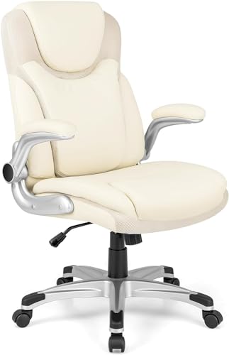 Chaise de bureau d'ordinateur réglable en hauteur avec dossier ergonomique