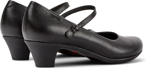 Camper Para Mujer. 20202-088 Zapato De Piel Helena Bajo Negro -Altura TacóN: 4,5Cm- (38), 3 A 5Cm, Hebilla, Casual - 2