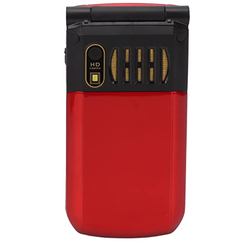 Flip Phone For Seniors,Unlocked Senior Flip Cell Phone With Big Buttons Gsm Flip Phone For Elderly,Fast Dial,Camera,Radio,Calculator,Calendar (Red) #TOP7