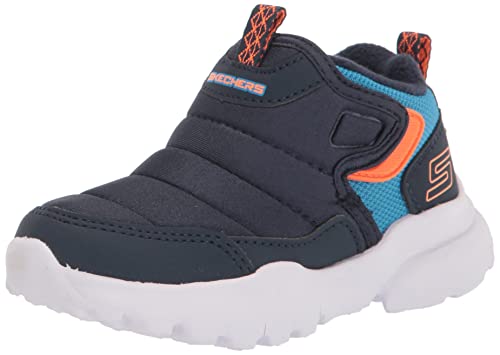 Skechers Kids Boy's Razor Flex Sneaker, Navy/Bluee, 10 Toddler