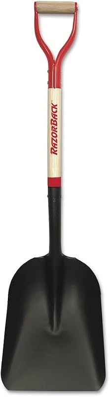 AMES/TRUE TEMPER 50139 Eastern Scoop, 11"W X 15"L, Steel, 27", D Grip Wood/Steel