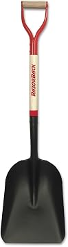 AMES/TRUE TEMPER 50139 Eastern Scoop, 11"W X 15"L, Steel, 27", D Grip Wood/Steel