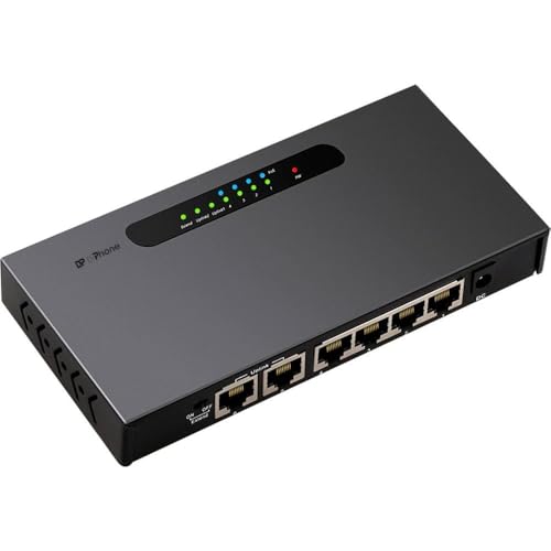Switch PoE 6 ports DrPhone avec fonction VLAN 100M et 2 Uplink pour caméra