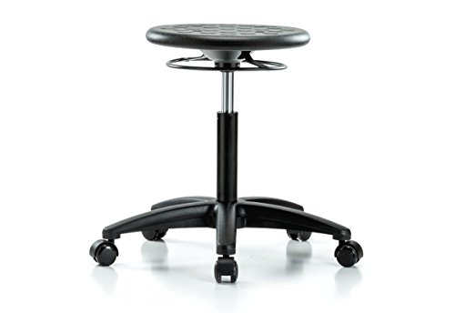 Image of Perch Polyurethane Industrial Stool | Medium Bench Height 18-25 inch
