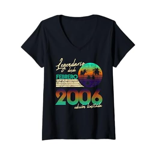 Cumpleaños Hombre Regalos Legendario Desde Febrero 2006 Camiseta Cuello V