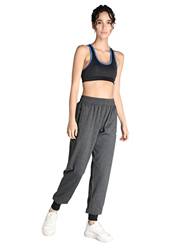 Image of CHKOKKO Women High Rise Gym Wear Sports Fitness Relaxed Track Pant
