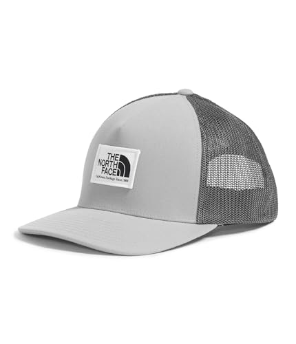 The North Face Keep It Patched Trucker Hat - Deep Fit, Moisture-Wicking Snapback for Men & Women, Casual Hiking Ball Cap, TNF Medium Grey Heather, One Size