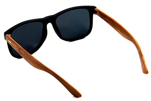 Óculos de Sol Luke Modelo Masculino Quadrado C/ Proteção Uv400 (Preto c/ Marrom)