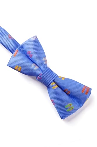 Image of HISDERN Bow Ties for Boys Pre Tied Toddler Bow Tie Adjustable Kids Bowties Clip On Fun Patterned Bowties for Wedding Party