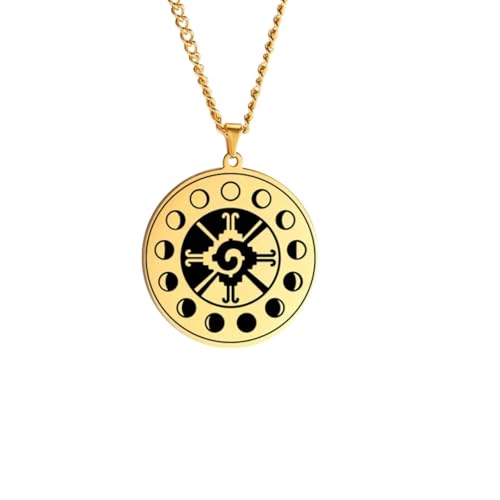 Talisman Hunab Ku Maya collier pendentif azulejo idée cadeau homme spirituel