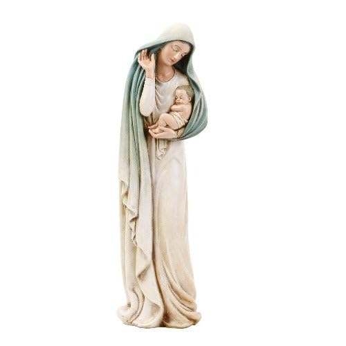 Statue - Madonna and Child Blue Veil - 12