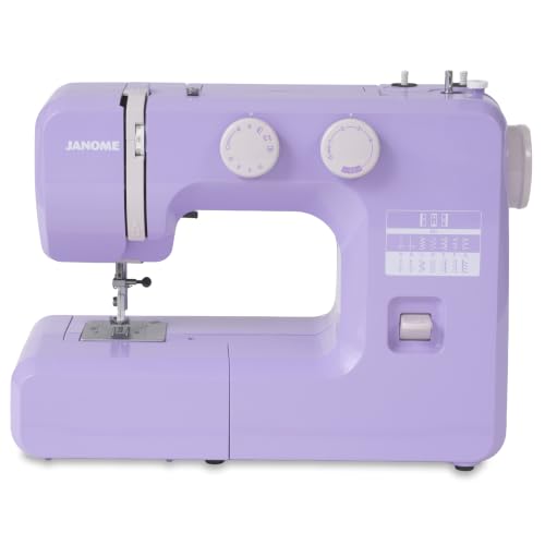 Janome Lovely Lilac Easy-to-Use Sewing Machine with Interior Metal...