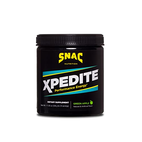 Snac Xpedite Preworkout Performance Energy Drink Supplement, Green Apple Pre Workout Powder, 336 Grams (24 Servings) #TOP3