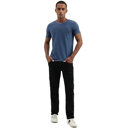 Image of UNITED COLORS OF BENETTON Men's Cotton Solid Regular Fit T-Shirt