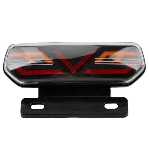 Feu arrière pour moto et ATV 12V avec clignotant intégré et feu de stop d'avertissement pour quad