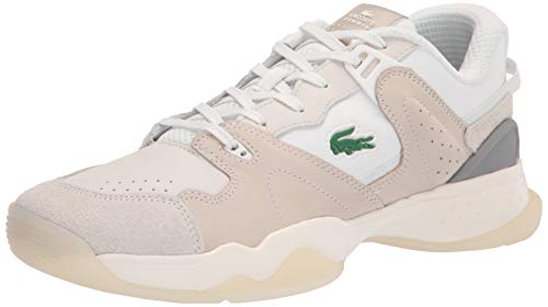 Lacoste mens Men's T-point Sneaker, Off Wht/Off Wht, 13 US
