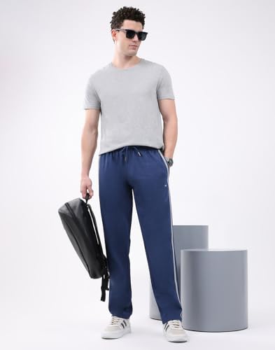 Image of Monte Carlo Men's Regular Fit Solid Track Pants | Drawstring Closure | Side Pocket Sports Lower | Comfortable & Stylish Lower for Men's