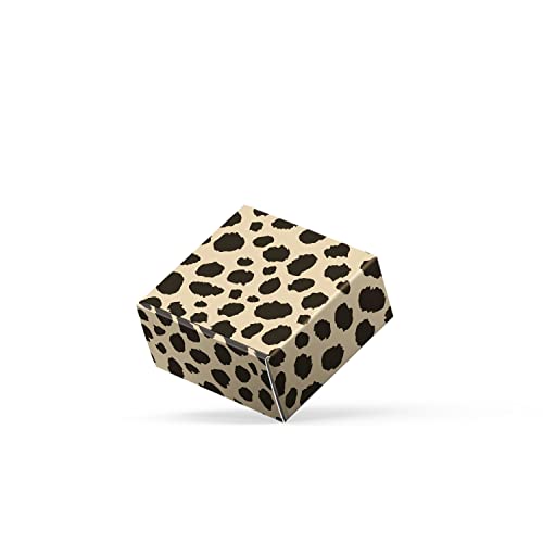 Image of 25 Pack 4x4x2 inch Shipping Boxes, Recyclable Cardboard Valentine Mothers Day Gift Boxes, Corrugated Cardboard Box, Shipping Boxes for Small Business, for Packaging - TONESPAC (4 inchx4 inchx2 inch, Leopard)