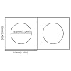 Uncle Paul Coin Flips for Quarter Dollars- 50 PCS 26.5mm/1.04inch Cardboard Holders for 2x2 inch Pockets CS07265